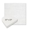 Picture of Piazza White | 20" x 20" Boxed Contoured Rounded Back Wicker Chair Cushion - Sunbrella© Fabric