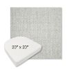 Picture of Pique Cloud | 20" x 20" Boxed Contoured Rounded Back Wicker Chair Cushion - Sunbrella© Fabric