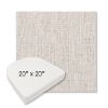 Picture of Poros Sky | 20" x 20" Boxed Contoured Rounded Back Wicker Chair Cushion - Sunbrella© Fabric