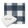 Picture of Preso Indigo | 20" x 20" Boxed Contoured Rounded Back Wicker Chair Cushion - Sunbrella© Fabric
