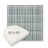 Picture of Principle Lagoon | 20" x 20" Boxed Contoured Rounded Back Wicker Chair Cushion - Sunbrella© Fabric