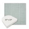 Picture of Proven Seaglass | 20" x 20" Boxed Contoured Rounded Back Wicker Chair Cushion - Sunbrella© Fabric