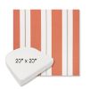 Picture of Relate Persimmon | 20" x 20" Boxed Contoured Rounded Back Wicker Chair Cushion - Sunbrella© Fabric