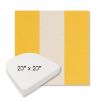 Picture of Rothko Lemonade | 20" x 20" Boxed Contoured Rounded Back Wicker Chair Cushion - Sunbrella© Fabric
