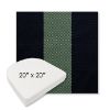 Picture of Rothko Mint Julep | 20" x 20" Boxed Contoured Rounded Back Wicker Chair Cushion - Sunbrella© Fabric