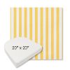 Picture of Sail Away Sunflower | 20" x 20" Boxed Contoured Rounded Back Wicker Chair Cushion - Sunbrella© Fabric