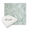 Picture of Sensibilty Spring | 20" x 20" Boxed Contoured Rounded Back Wicker Chair Cushion - Sunbrella© Fabric