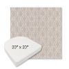Picture of Solve Linen | 20" x 20" Boxed Contoured Rounded Back Wicker Chair Cushion - Sunbrella© Fabric