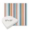 Picture of Surround Sunrise | 20" x 20" Boxed Contoured Rounded Back Wicker Chair Cushion - Sunbrella© Fabric
