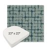 Picture of Toggle Splash | 20" x 20" Boxed Contoured Rounded Back Wicker Chair Cushion - Sunbrella© Fabric