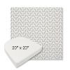 Picture of Underline Dove | 20" x 20" Boxed Contoured Rounded Back Wicker Chair Cushion - Sunbrella© Fabric