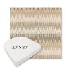 Picture of Valley Dune | 20" x 20" Boxed Contoured Rounded Back Wicker Chair Cushion - Sunbrella© Fabric
