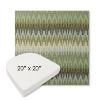 Picture of Valley Herbal | 20" x 20" Boxed Contoured Rounded Back Wicker Chair Cushion - Sunbrella© Fabric