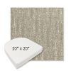 Picture of Vista Seasalt | 20" x 20" Boxed Contoured Rounded Back Wicker Chair Cushion - Sunbrella© Fabric