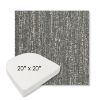 Picture of Vista Slate | 20" x 20" Boxed Contoured Rounded Back Wicker Chair Cushion - Sunbrella© Fabric