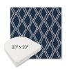Picture of Voyage Indigo | 20" x 20" Boxed Contoured Rounded Back Wicker Chair Cushion - Sunbrella© Fabric