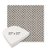 Picture of Yardly Hedge | 20" x 20" Boxed Contoured Rounded Back Wicker Chair Cushion - Sunbrella© Fabric