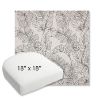 Picture of Calm Graphite | 18" x 18" Bullnose Contoured Rounded Back Wicker Chair Cushion - Sunbrella© Fabric