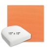 Picture of Canvas Tangerine | 18" x 18" Bullnose Contoured Rounded Back Wicker Chair Cushion - Sunbrella© Fabric