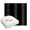 Picture of Caper Onyx | 18" x 18" Bullnose Contoured Rounded Back Wicker Chair Cushion - Sunbrella© Fabric