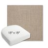 Picture of Cast Ash | 18" x 18" Bullnose Contoured Rounded Back Wicker Chair Cushion - Sunbrella© Fabric