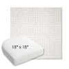 Picture of Dumont Snow | 18" x 18" Bullnose Contoured Rounded Back Wicker Chair Cushion - Sunbrella© Fabric