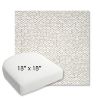Picture of Dumont Stucco | 18" x 18" Bullnose Contoured Rounded Back Wicker Chair Cushion - Sunbrella© Fabric