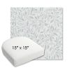 Picture of Exquisite Mist | 18" x 18" Bullnose Contoured Rounded Back Wicker Chair Cushion - Sunbrella© Fabric