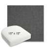 Picture of Idol Slate | 18" x 18" Bullnose Contoured Rounded Back Wicker Chair Cushion - Sunbrella© Fabric
