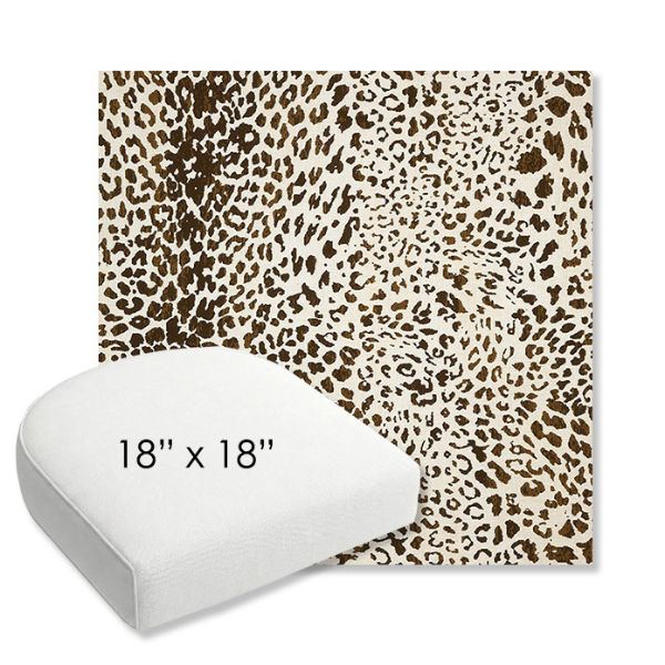 Picture of Instinct Espresso | 18" x 18" Bullnose Contoured Rounded Back Wicker Chair Cushion - Sunbrella© Fabric