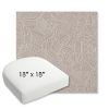 Picture of Leaf Structure Sand | 18" x 18" Bullnose Contoured Rounded Back Wicker Chair Cushion - Sunbrella© Fabric