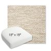 Picture of Litchfield Sand | 18" x 18" Bullnose Contoured Rounded Back Wicker Chair Cushion - Sunbrella© Fabric