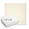 Picture of Margo Snow | 18" x 18" Bullnose Contoured Rounded Back Wicker Chair Cushion - Sunbrella© Fabric