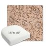Picture of Martha Floral Dogwood | 18" x 18" Bullnose Contoured Rounded Back Wicker Chair Cushion - Sunbrella© Fabric