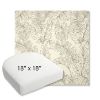 Picture of Palma Whitesand | 18" x 18" Bullnose Contoured Rounded Back Wicker Chair Cushion - Sunbrella© Fabric