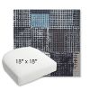 Picture of Pop Patch | 18" x 18" Bullnose Contoured Rounded Back Wicker Chair Cushion - Sunbrella© Fabric
