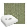 Picture of Posh Shamrock | 18" x 18" Bullnose Contoured Rounded Back Wicker Chair Cushion - Sunbrella© Fabric