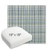 Picture of Principle Lagoon | 18" x 18" Bullnose Contoured Rounded Back Wicker Chair Cushion - Sunbrella© Fabric
