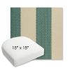 Picture of Rothko Mermaid | 18" x 18" Bullnose Contoured Rounded Back Wicker Chair Cushion - Sunbrella© Fabric