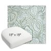Picture of Sensibilty Spring | 18" x 18" Bullnose Contoured Rounded Back Wicker Chair Cushion - Sunbrella© Fabric