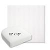 Picture of Switch Salt | 18" x 18" Bullnose Contoured Rounded Back Wicker Chair Cushion - Sunbrella© Fabric