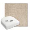 Picture of Tailored Putty | 18" x 18" Bullnose Contoured Rounded Back Wicker Chair Cushion - Sunbrella© Fabric