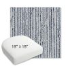 Picture of Tectonic Coastal | 18" x 18" Bullnose Contoured Rounded Back Wicker Chair Cushion - Sunbrella© Fabric