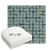 Picture of Toggle Splash | 18" x 18" Bullnose Contoured Rounded Back Wicker Chair Cushion - Sunbrella© Fabric