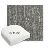 Picture of Vista Slate | 18" x 18" Bullnose Contoured Rounded Back Wicker Chair Cushion - Sunbrella© Fabric