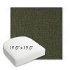 Picture of Abstraction Juniper | 19.5" x 19.5" Bullnose Contoured Rounded Back Wicker Chair Cushion - Sunbrella© Fabric