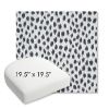 Picture of Agra Indigo | 19.5" x 19.5" Bullnose Contoured Rounded Back Wicker Chair Cushion - Sunbrella© Fabric