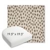 Picture of Agra Pebble | 19.5" x 19.5" Bullnose Contoured Rounded Back Wicker Chair Cushion - Sunbrella© Fabric