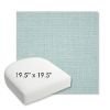Picture of Bliss Dew | 19.5" x 19.5" Bullnose Contoured Rounded Back Wicker Chair Cushion - Sunbrella© Fabric