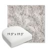 Picture of Calm Graphite | 19.5" x 19.5" Bullnose Contoured Rounded Back Wicker Chair Cushion - Sunbrella© Fabric